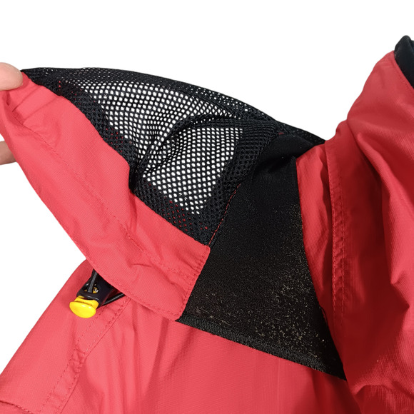 Rossignol Ski Jacket Red and White Size Medium Men's Hooded Zippered Pockets - Picture 13 of 16